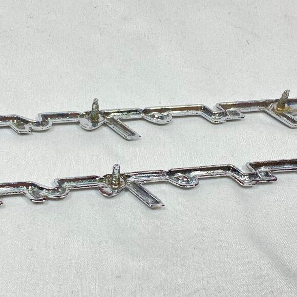 Ford Thunderbird Script Emblem Lot of 2 Tbird Fender Door 14" Long 1958 - 1962 - Picture 7 of 10